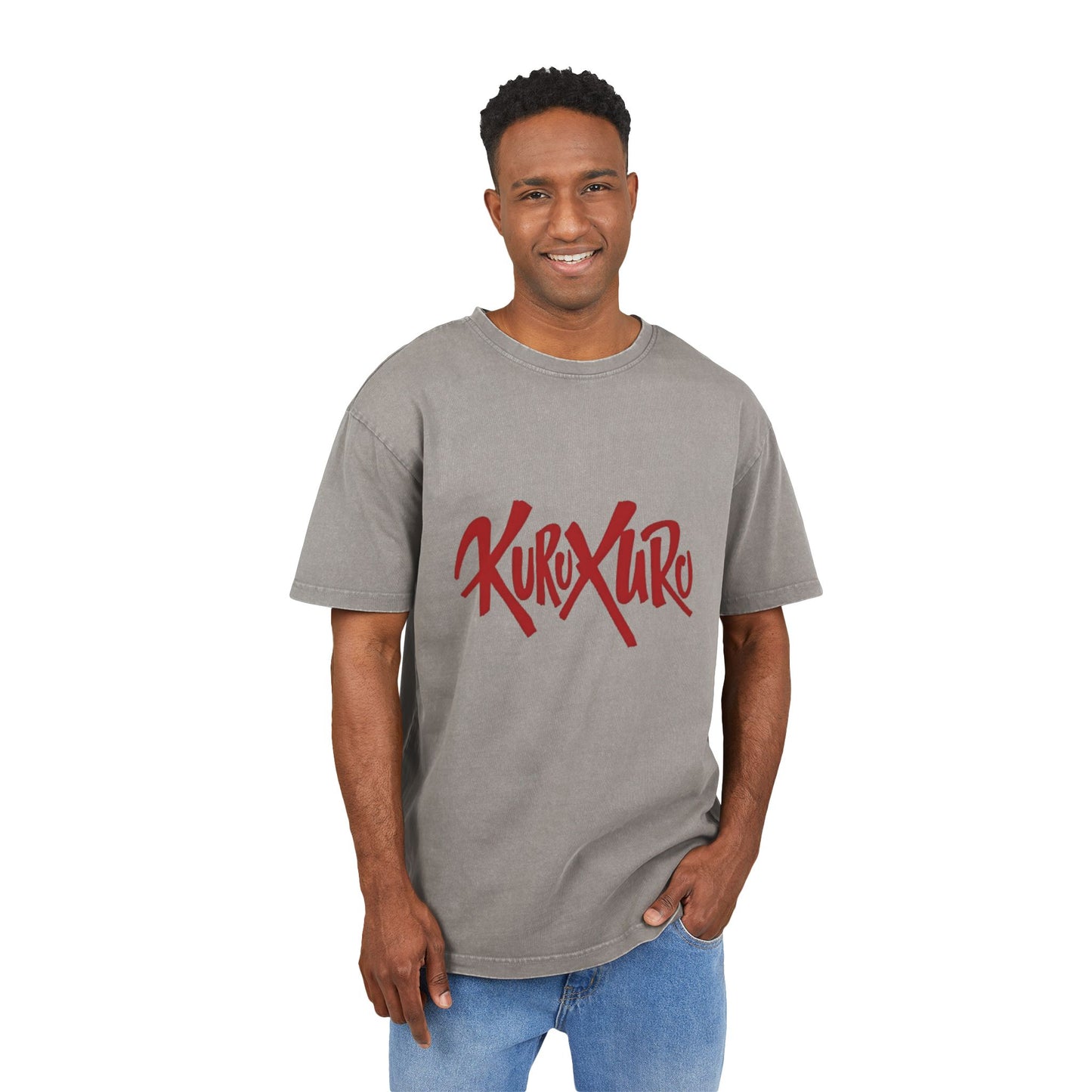 Kuru Kuru Oversized Men's Acid Washed T-Shirt