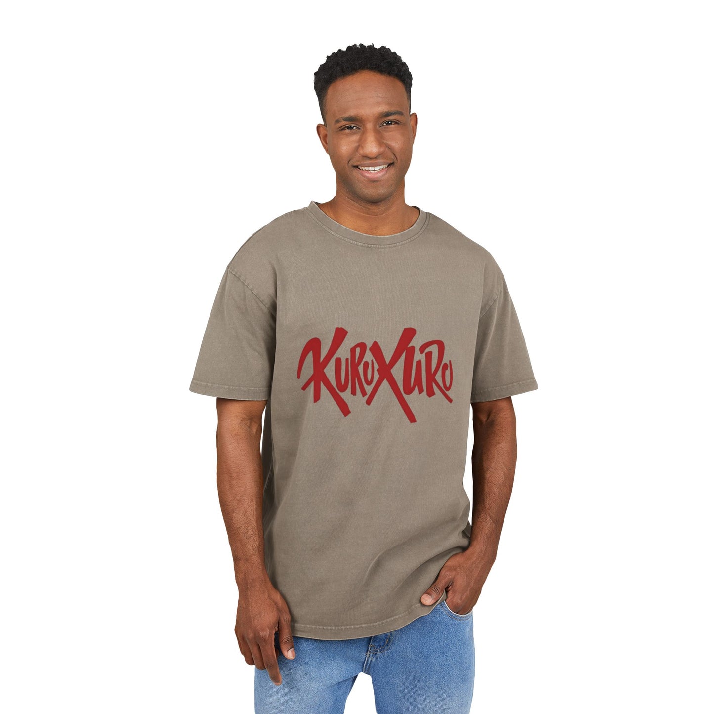 Kuru Kuru Oversized Men's Acid Washed T-Shirt