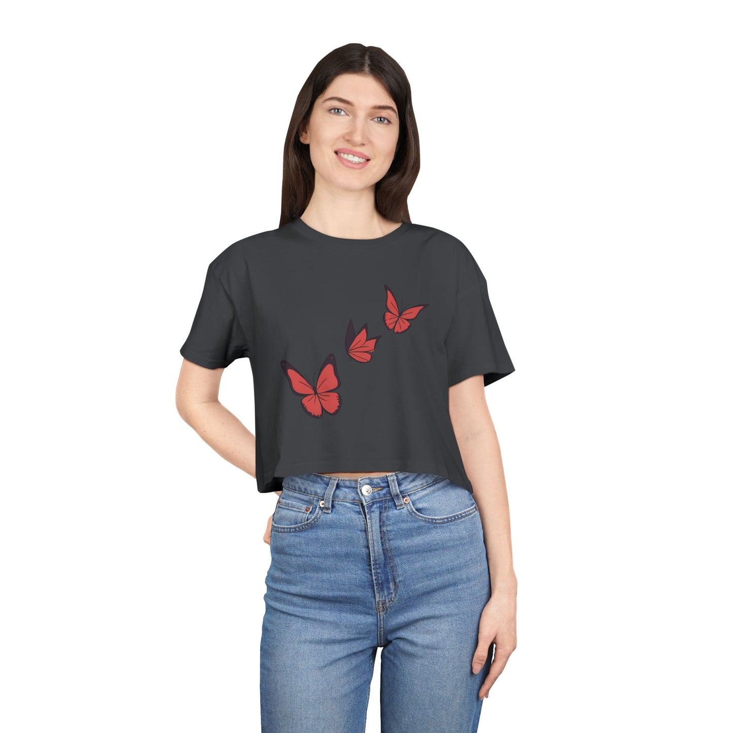Butterfly Women's Crop T-Shirt