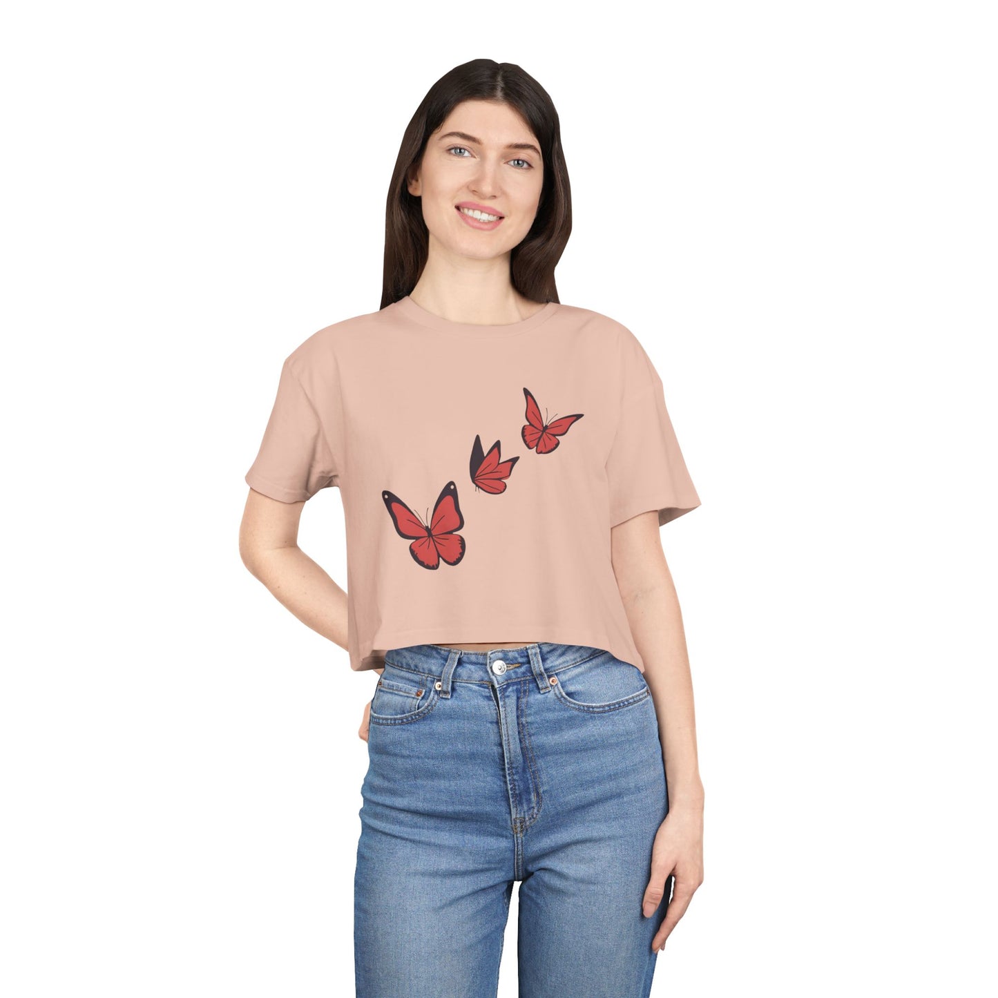 Butterfly Women's Crop T-Shirt