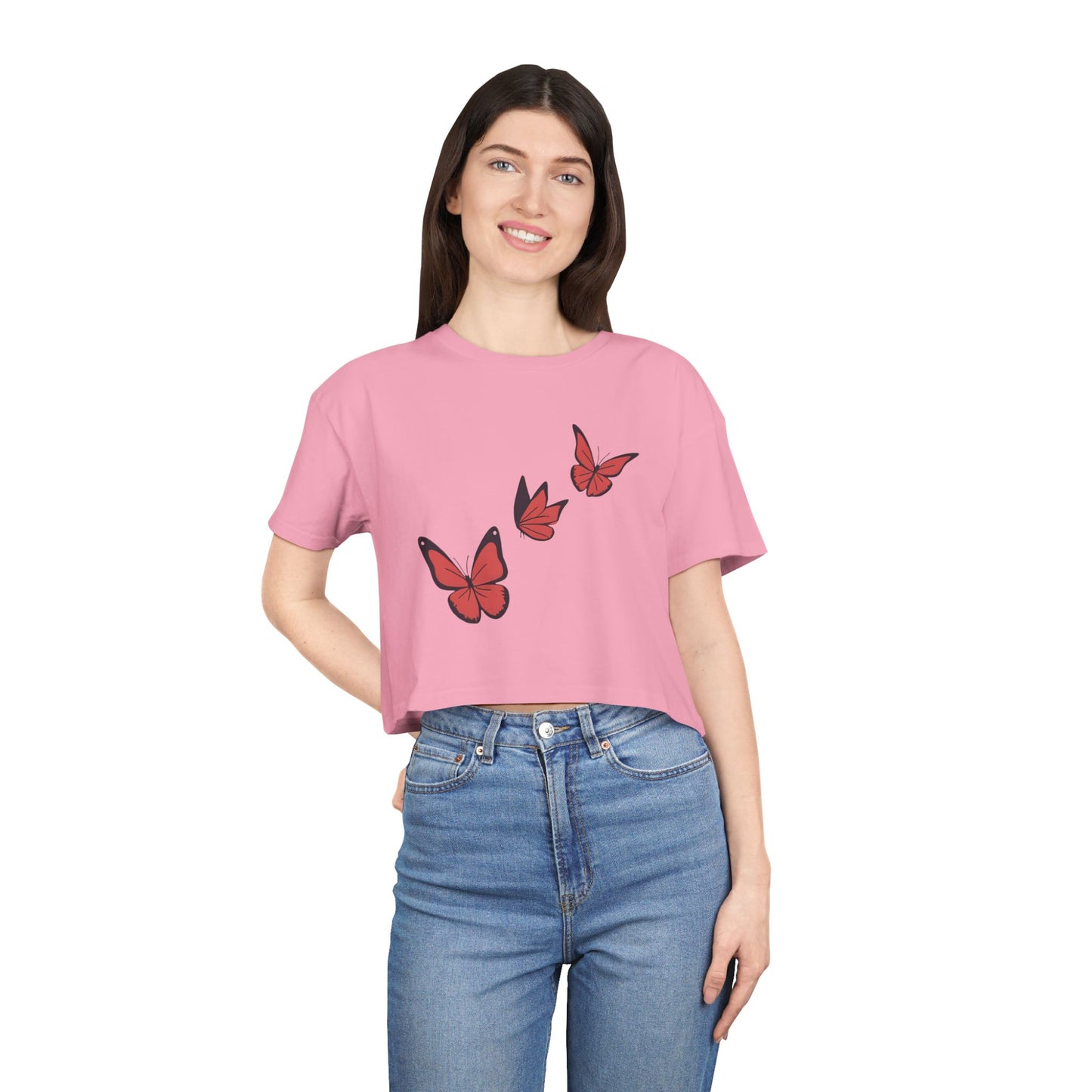 Butterfly Women's Crop T-Shirt