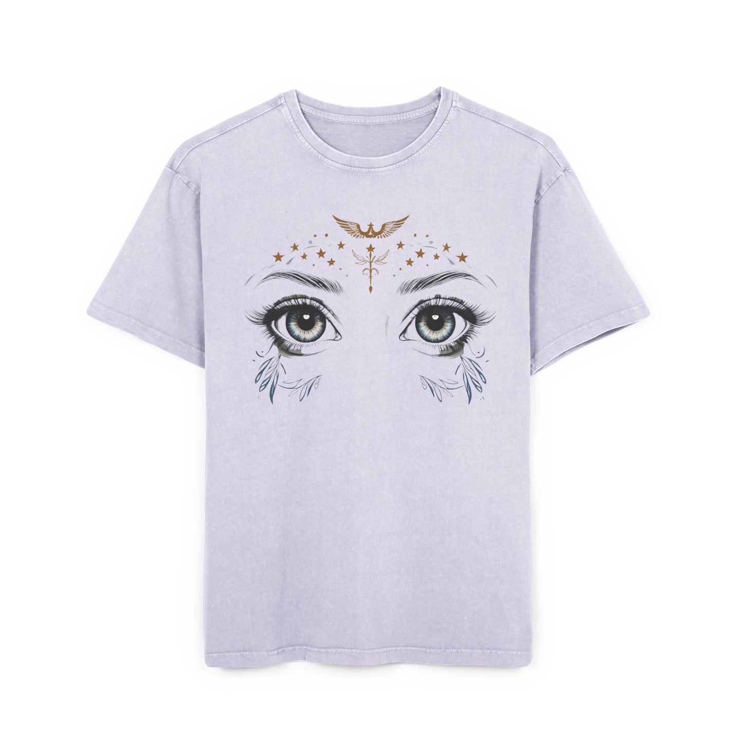 Angel Eyes Oversized Acid Wash T-Shirt