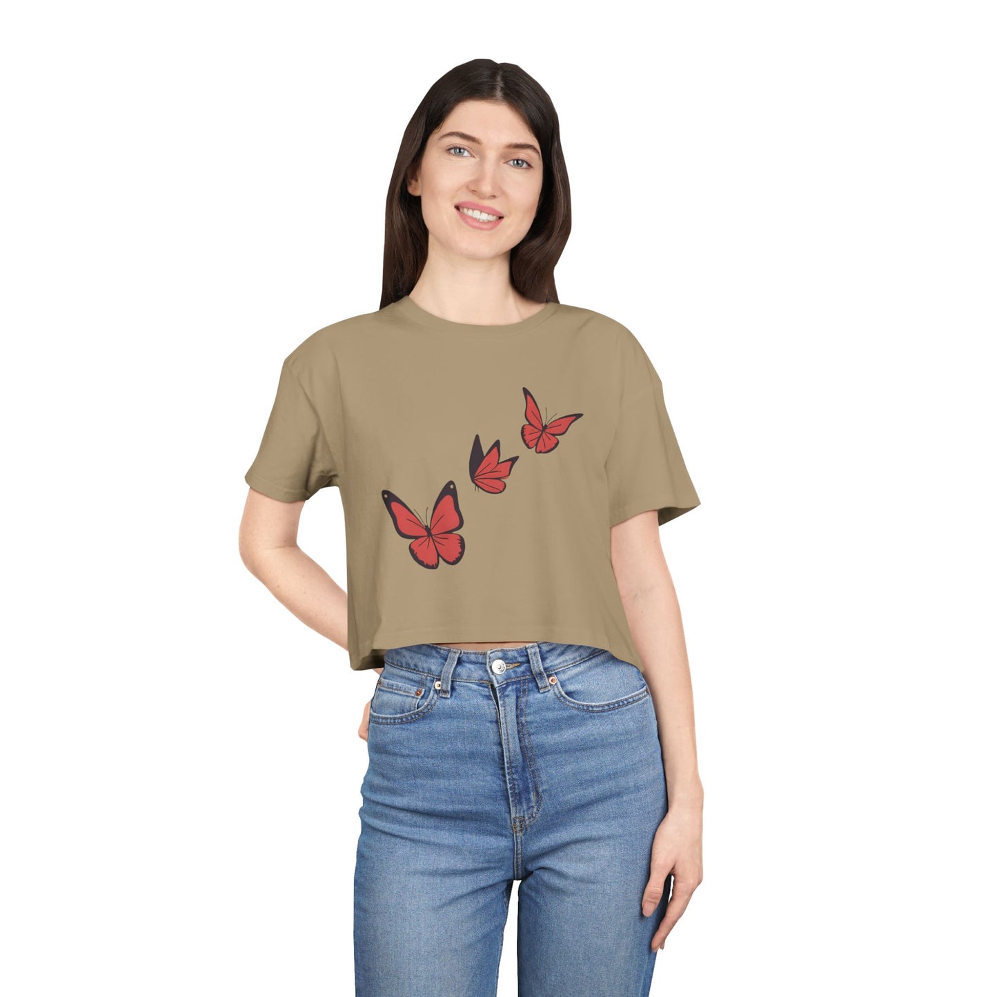 Butterfly Women's Crop T-Shirt