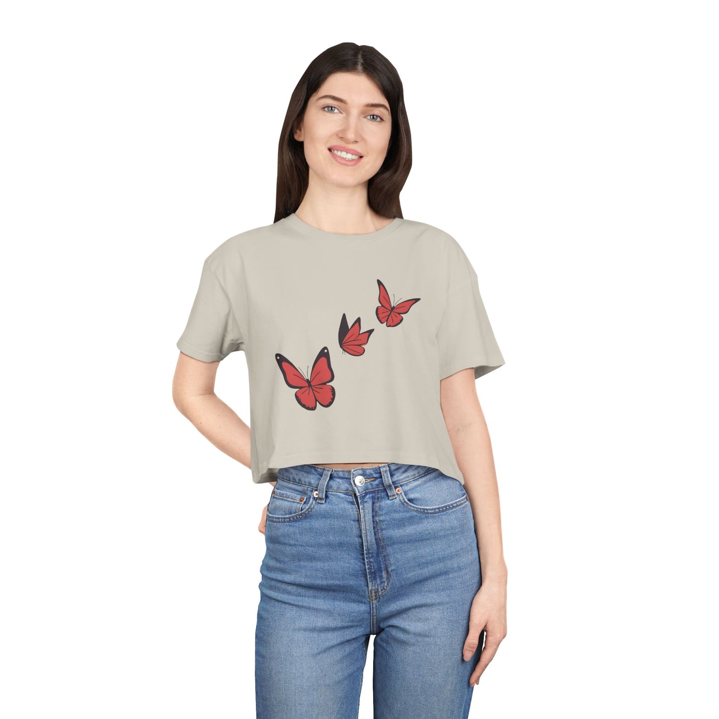 Butterfly Women's Crop T-Shirt