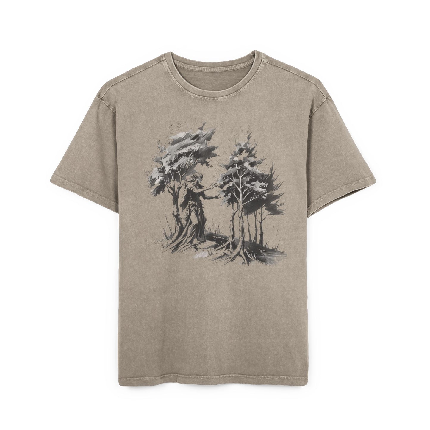 Dryad Oversized Acid Washed T-Shirt
