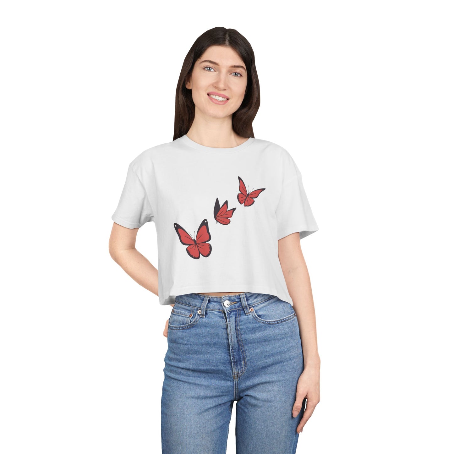 Butterfly Women's Crop T-Shirt
