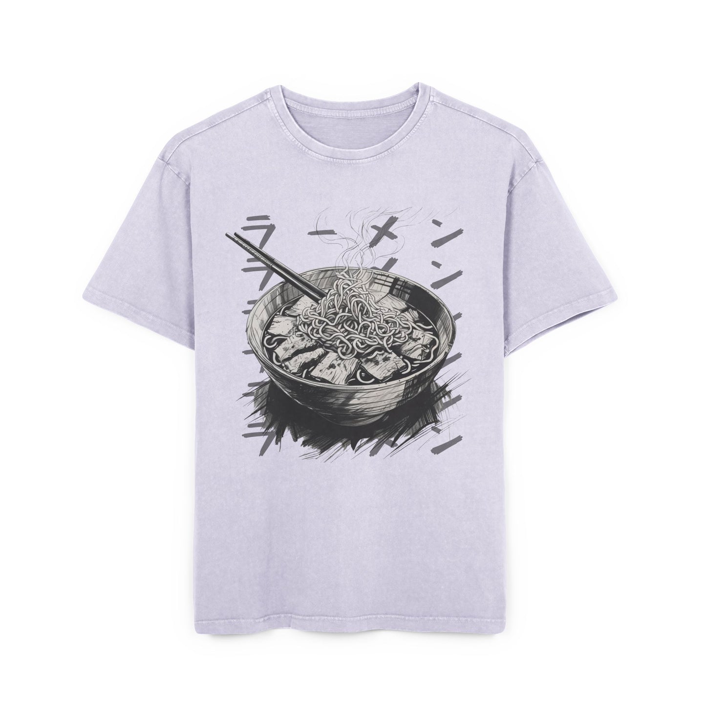 Ramen Bowl Oversized Acid Washed T-Shirt