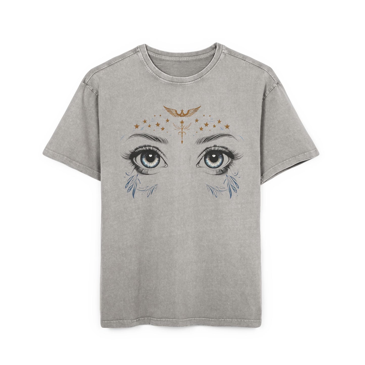 Angel Eyes Oversized Acid Wash T-Shirt