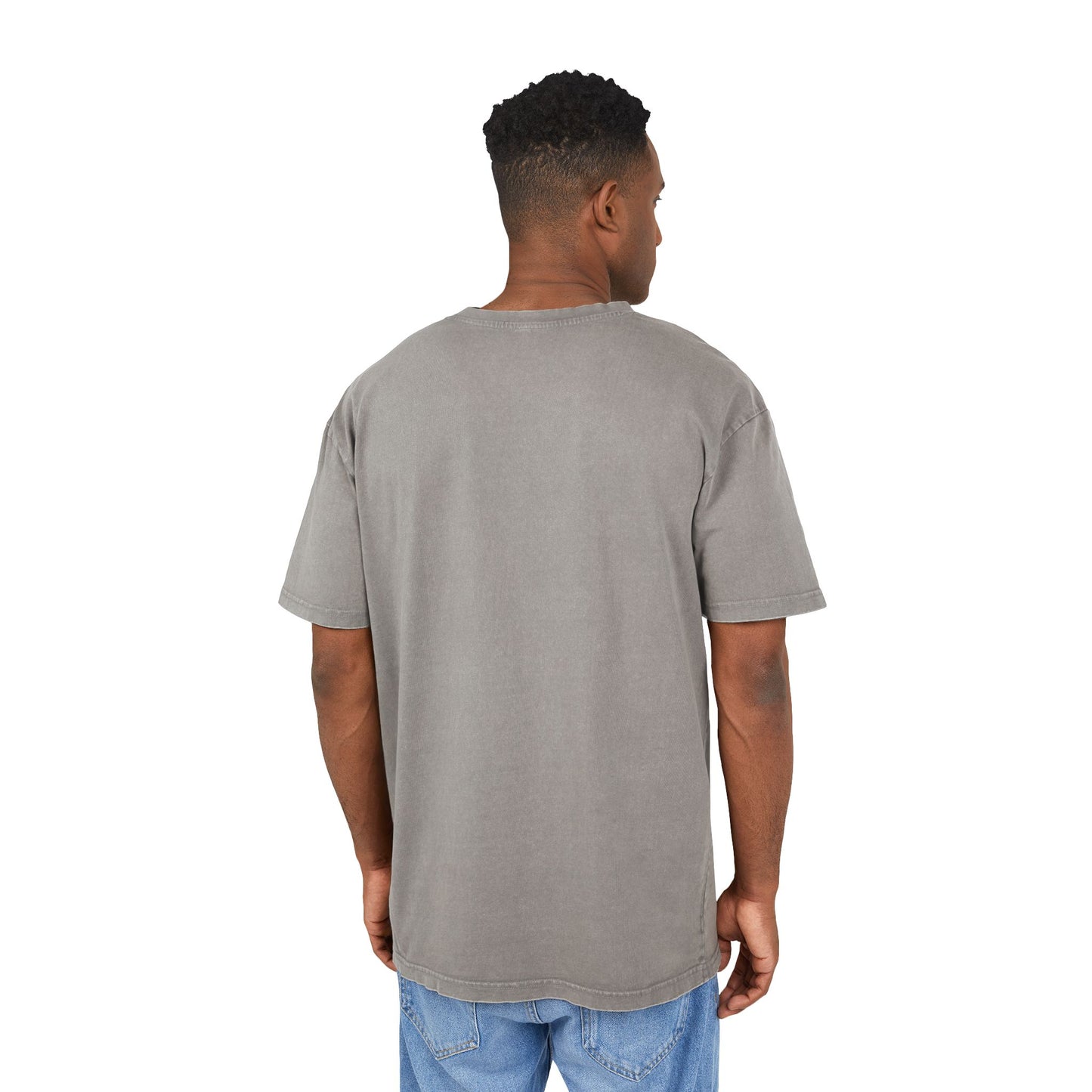 Grey Rose Oversized Acid Washed T-Shirt