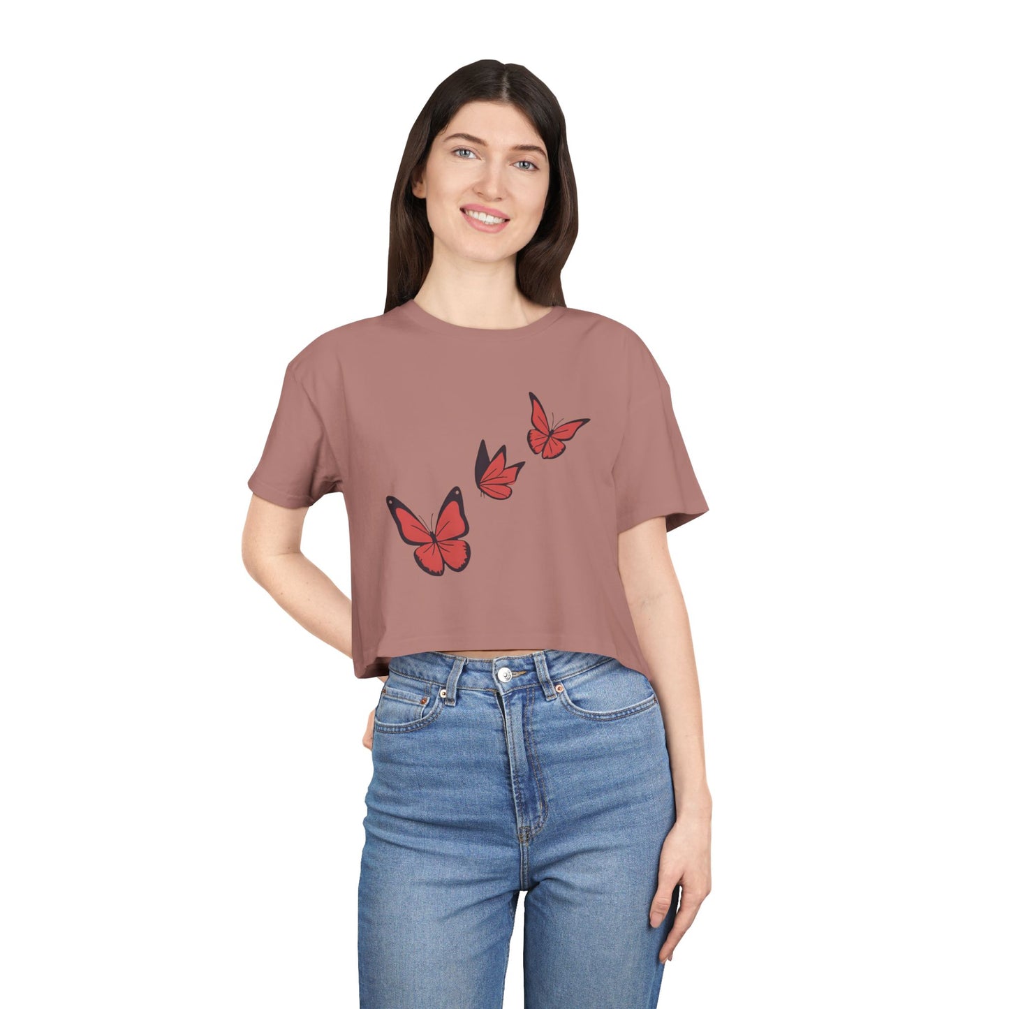 Butterfly Women's Crop T-Shirt
