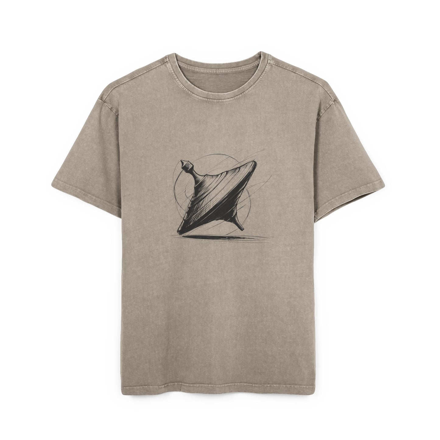Spinning Top Oversized Acid Washed T-Shirt