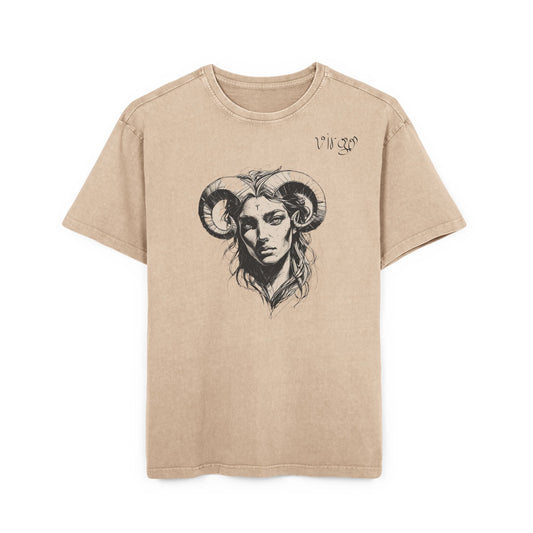 Virgo Oversize Acid Washed T-Shirt