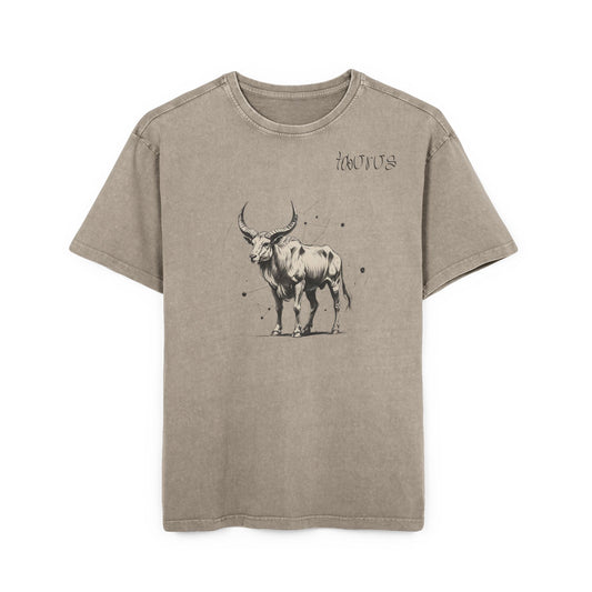 Taurus Oversize Acid Washed T-Shirt