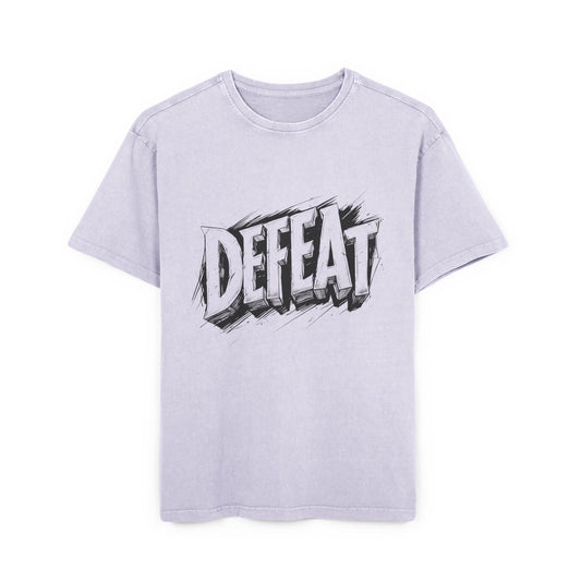 Defeat Oversized Acid Washed T-Shirt
