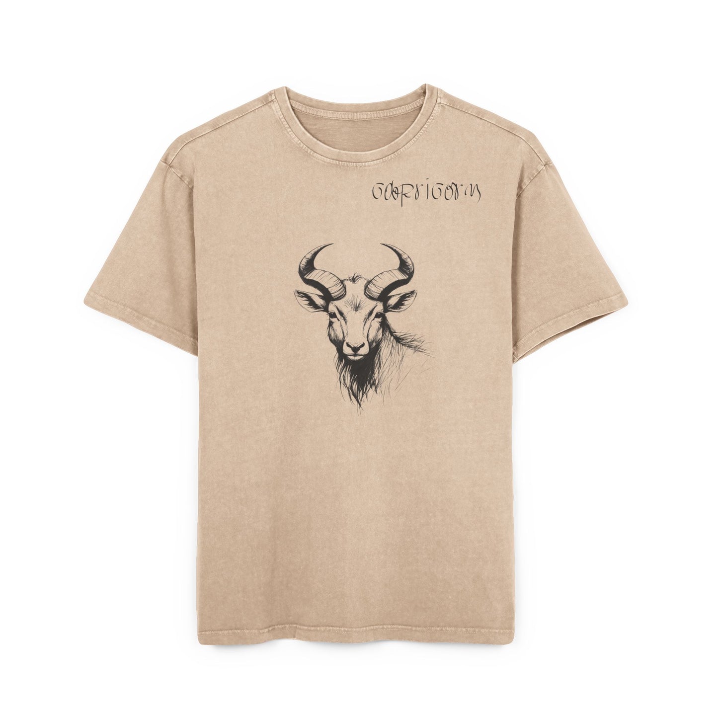 Capricorn Oversize Acid Washed T-Shirt