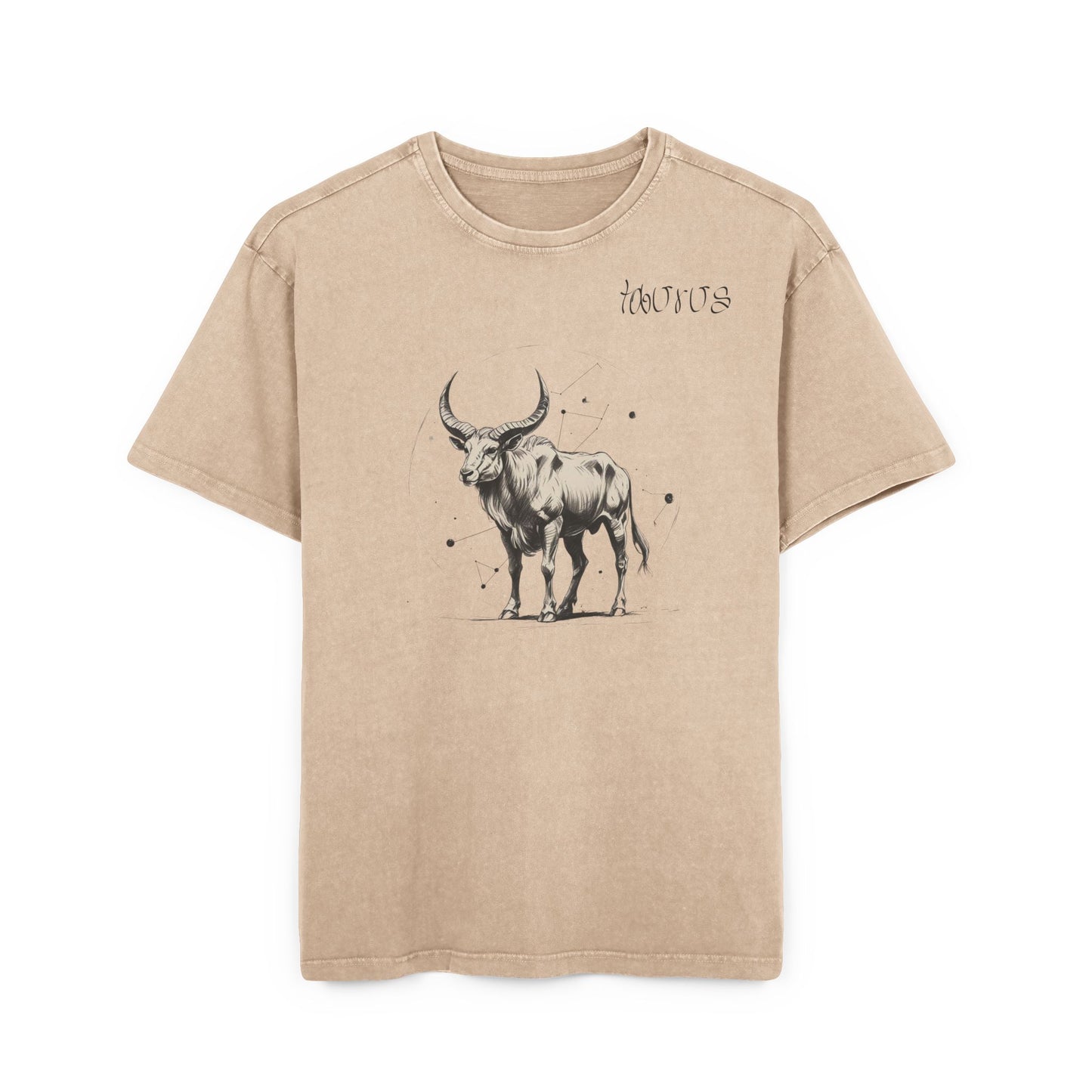 Taurus Oversize Acid Washed T-Shirt