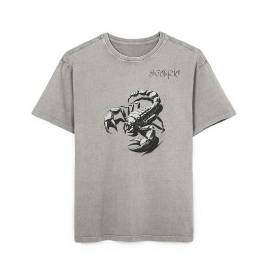 Scorpio Oversize Acid Washed T-Shirt