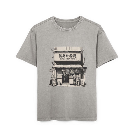 Ramen Shop Oversized Acid Wash T-Shirt