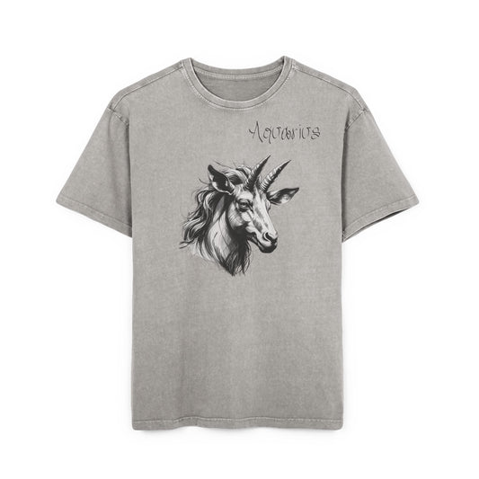 Aquarius Oversize Acid Washed T-Shirt