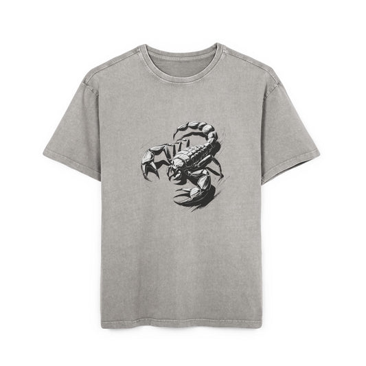Scorpio Oversize Acid Washed T-Shirt