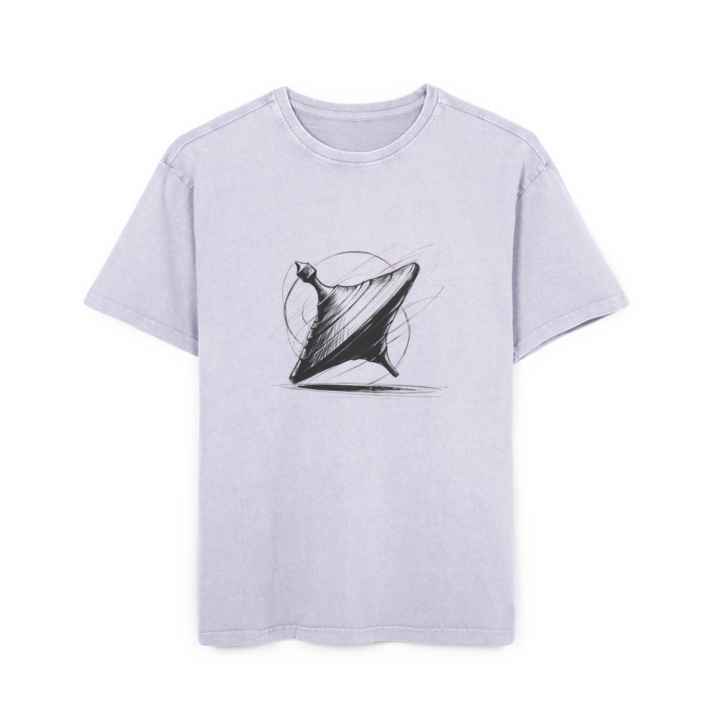 Spinning Top Oversized Acid Washed T-Shirt