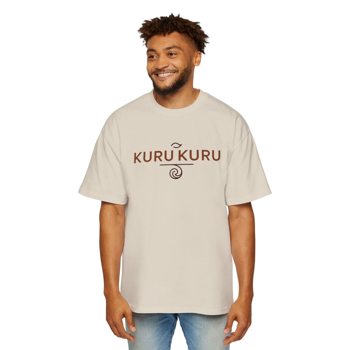 Kuru Kuru Design Oversized T-Shirt