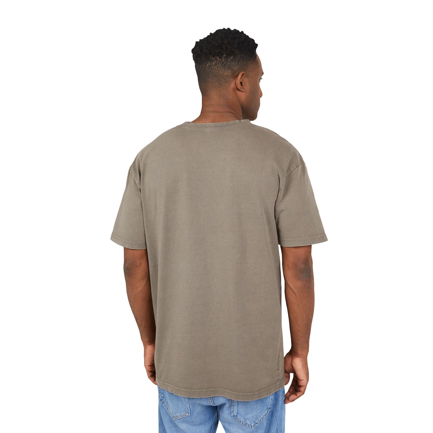 Defeated Man Oversized Acid Washed  T-Shirt