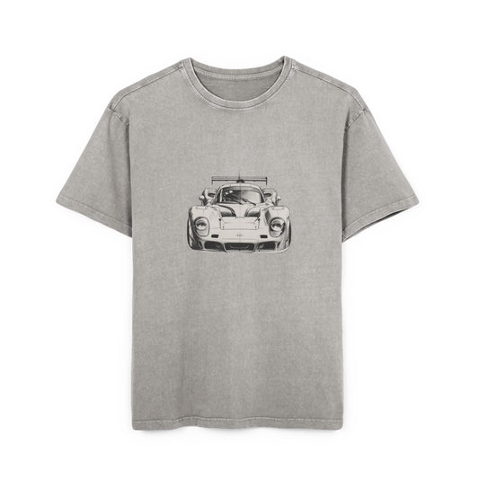 Race Car Oversized Acid Washed T-Shirt
