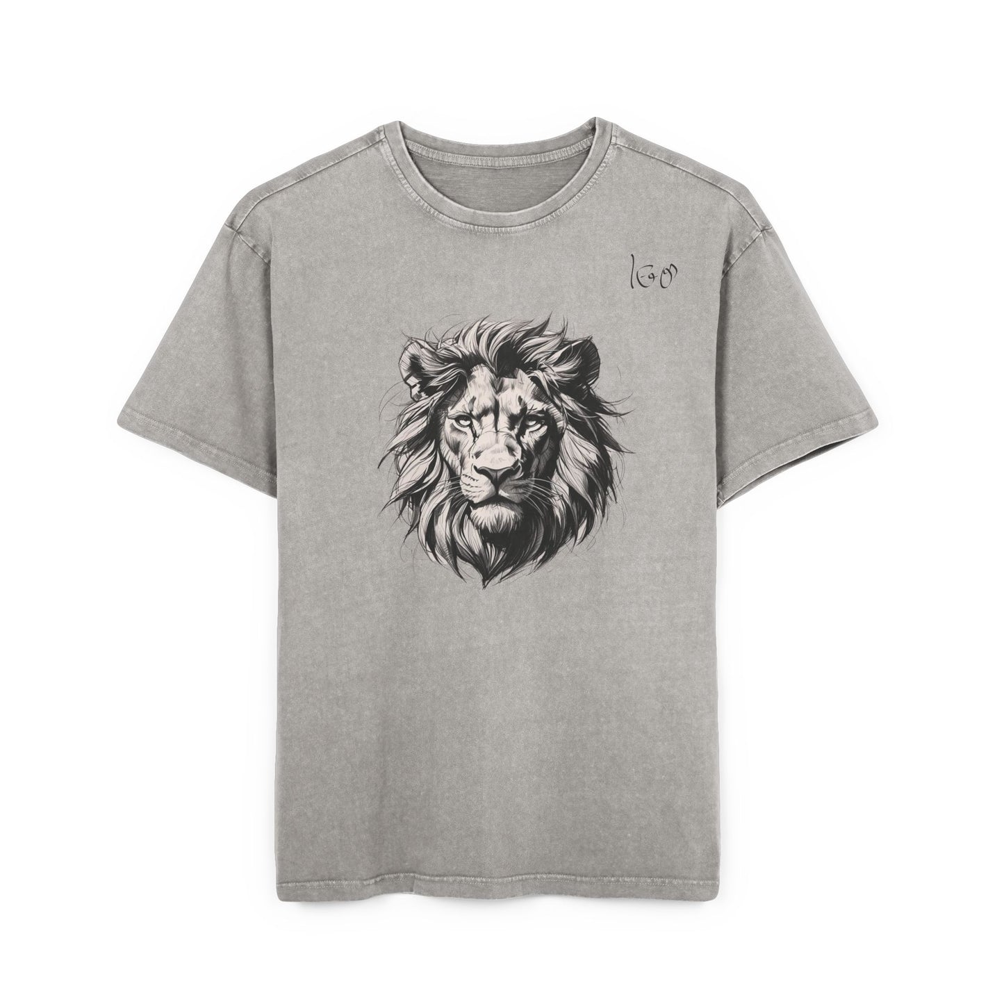 Leo Oversize Acid Washed T-Shirt