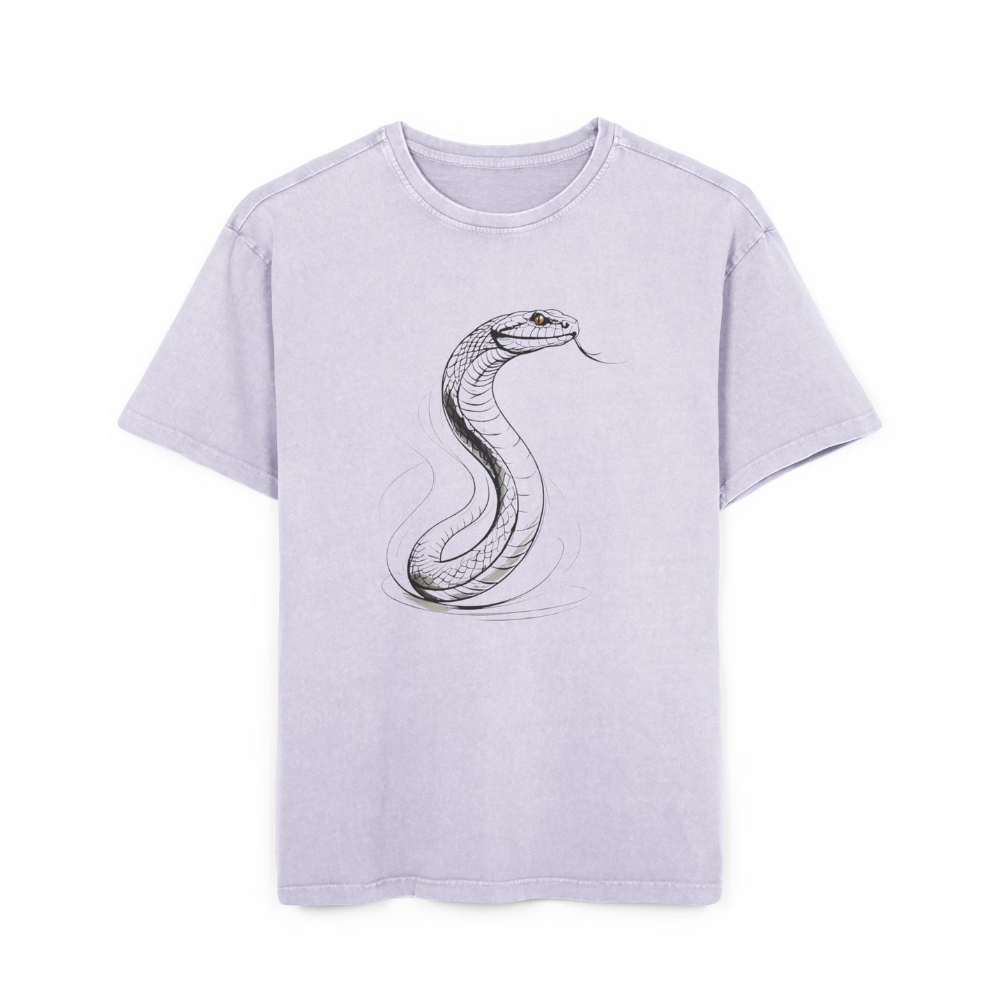 Serpent Oversized Men's Acid WashedT-Shirt