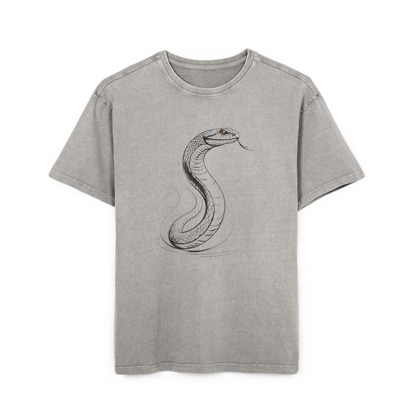 Serpent Oversized Men's Acid WashedT-Shirt