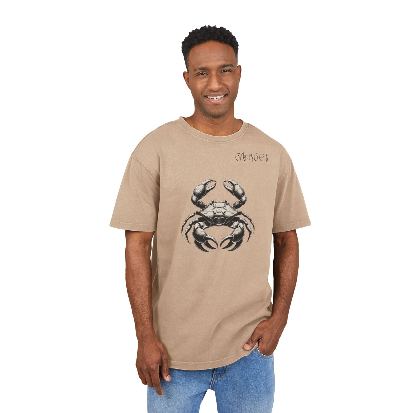 Cancer Oversize Acid Washed T-Shirt