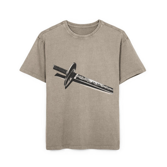 Kuru Kuru Katana Oversized Acid Washed T-Shirt
