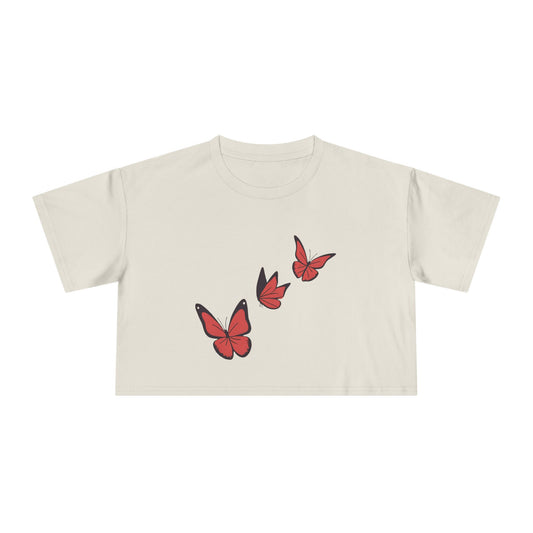 Butterfly Women's Crop T-Shirt