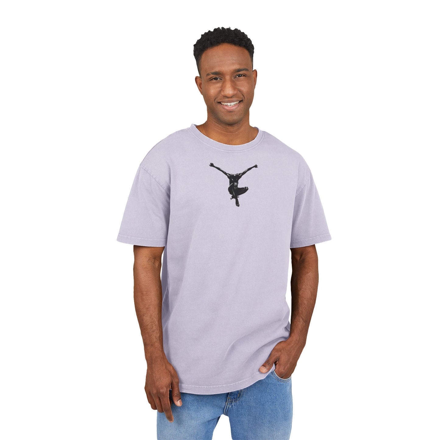 Kiss From A Rose Oversized Men's Acid Washed T-Shirt