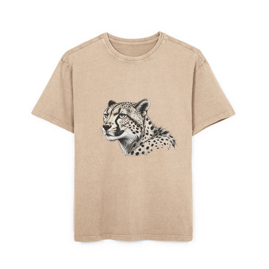 Cheetah Oversize Acid Washed T-Shirt
