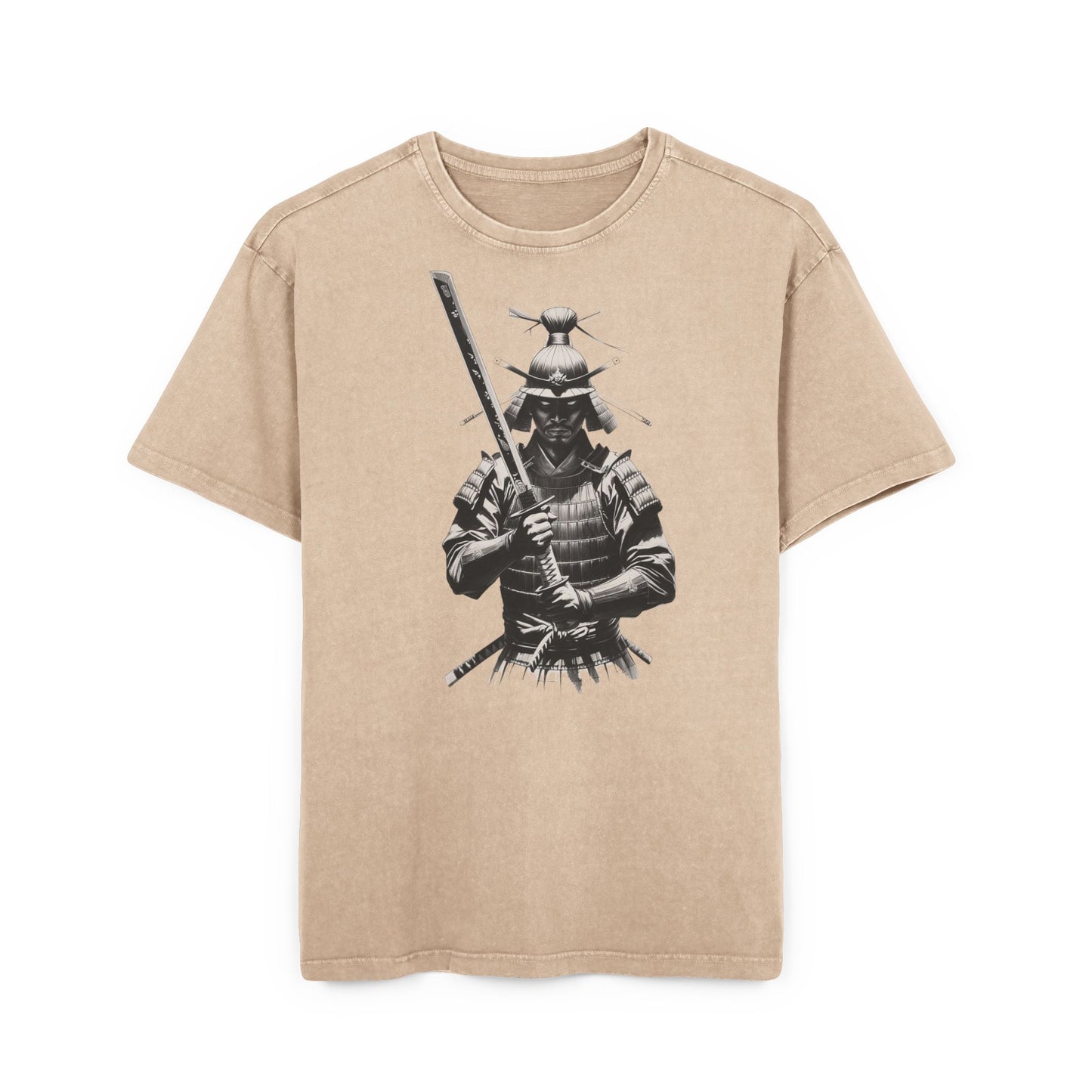 Samurai Oversized Acid Washed T-Shirt