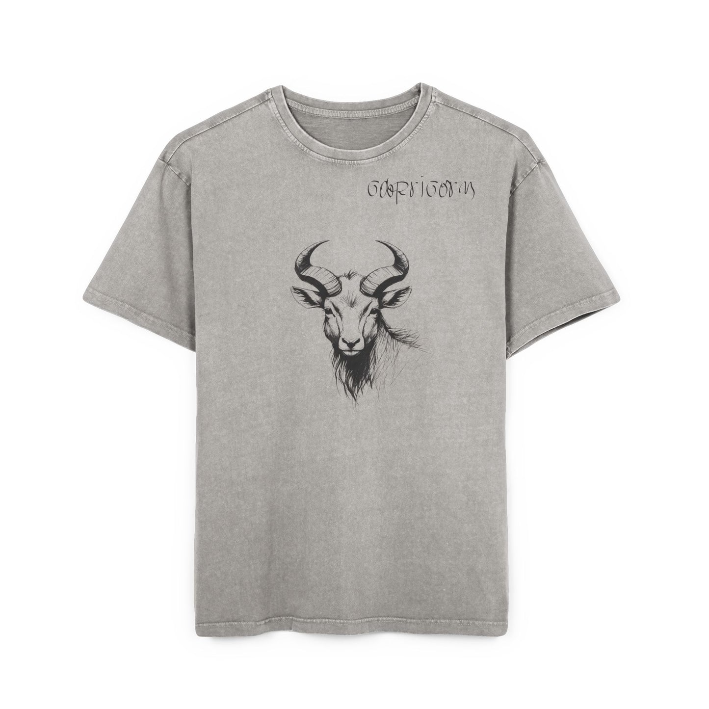 Capricorn Oversize Acid Washed T-Shirt