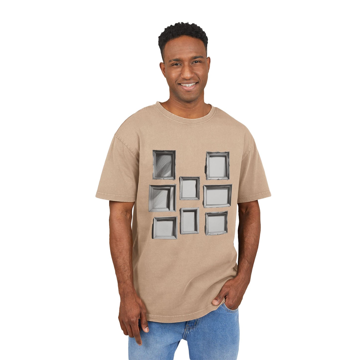 Empty Frames Oversized Acid Washed T-Shirt
