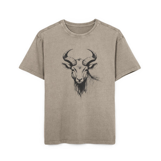 Capricorn Oversize Acid Washed T-Shirt