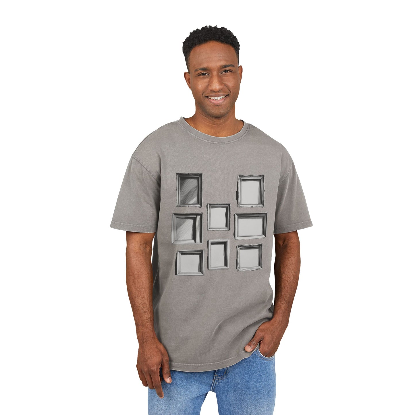 Empty Frames Oversized Acid Washed T-Shirt