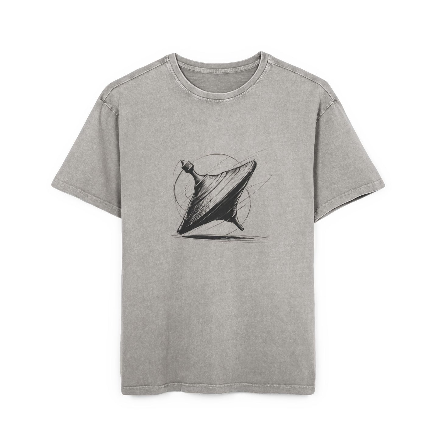 Spinning Top Oversized Acid Washed T-Shirt