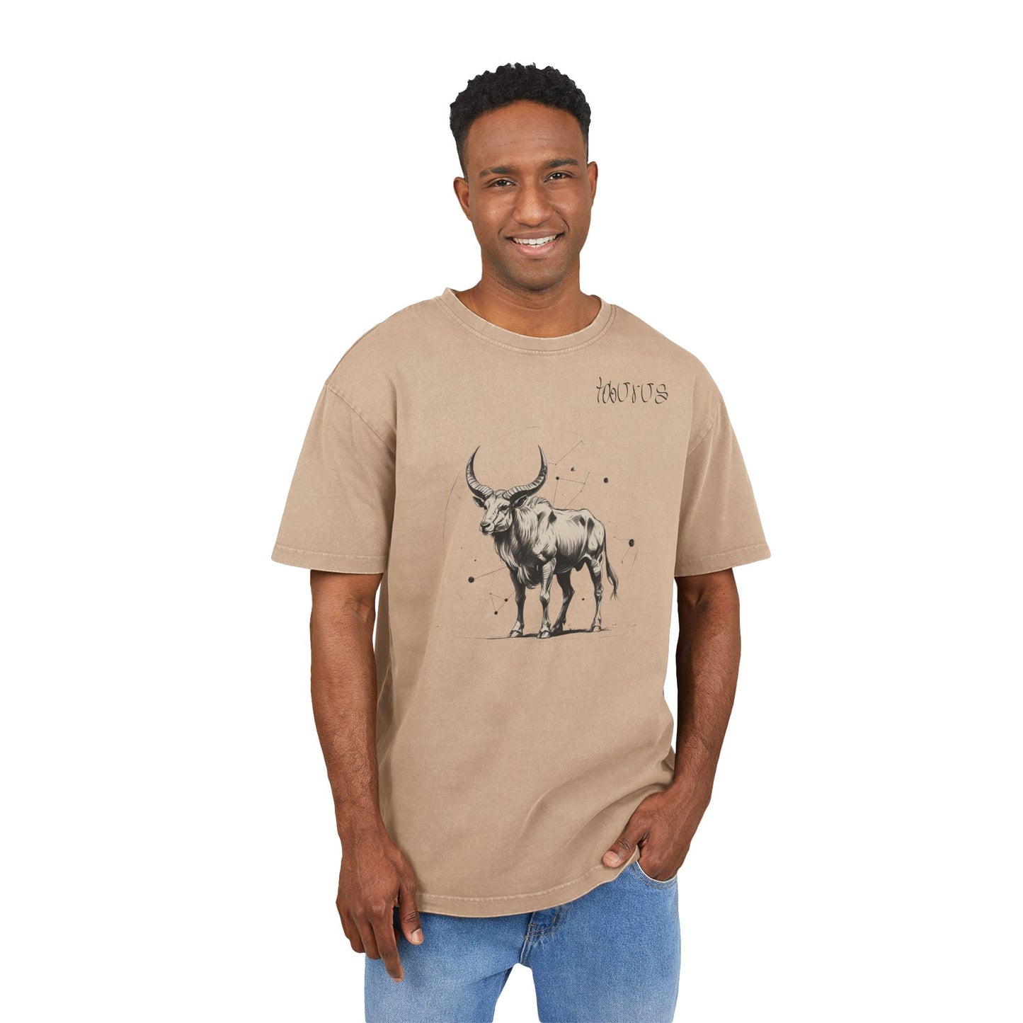 Taurus Oversize Acid Washed T-Shirt