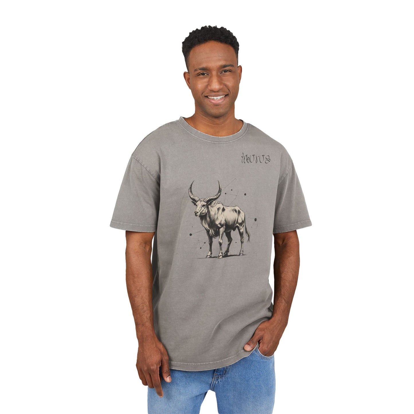 Taurus Oversize Acid Washed T-Shirt