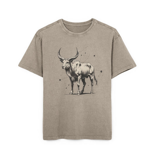 Taurus Oversize Acid Washed T-Shirt