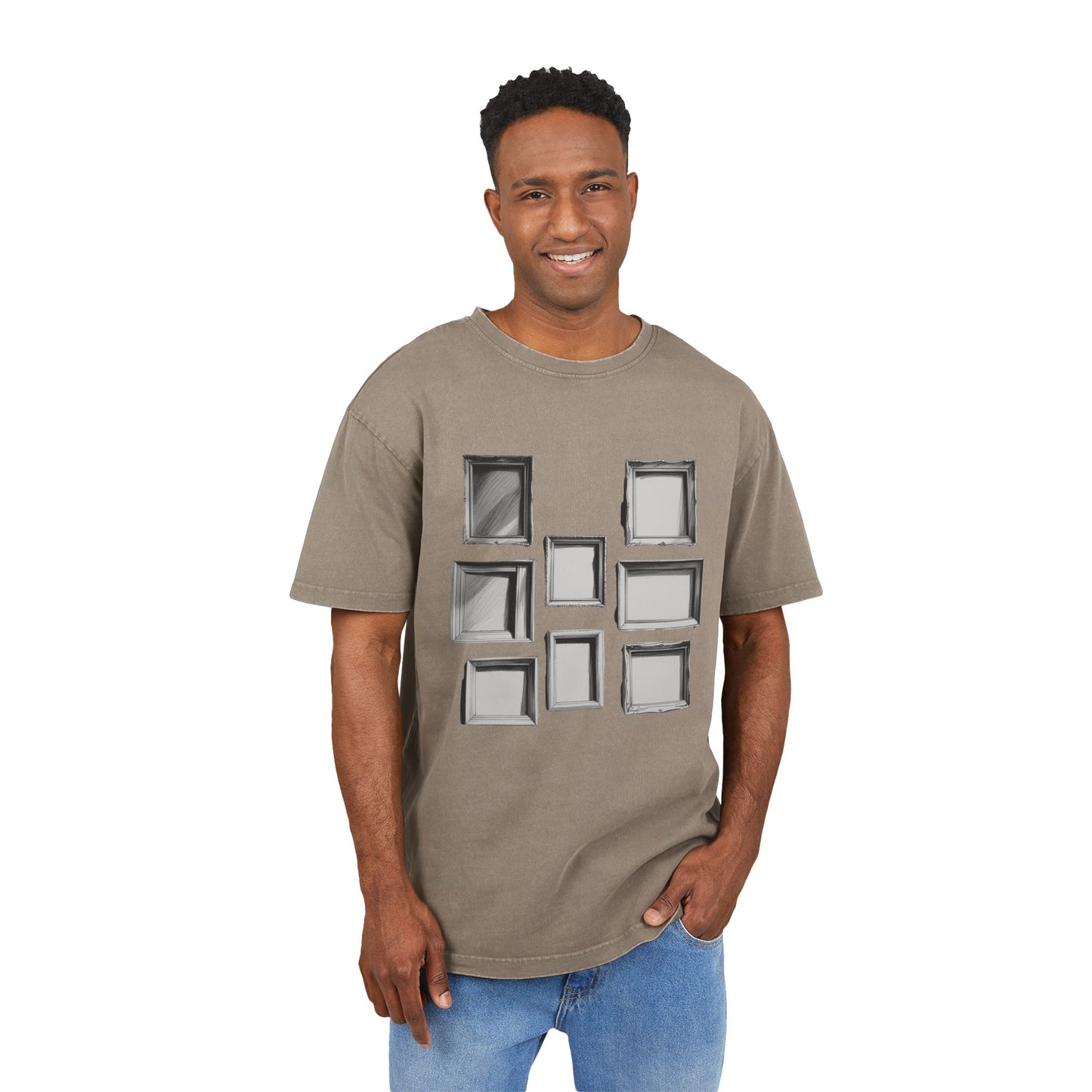 Empty Frames Oversized Acid Washed T-Shirt