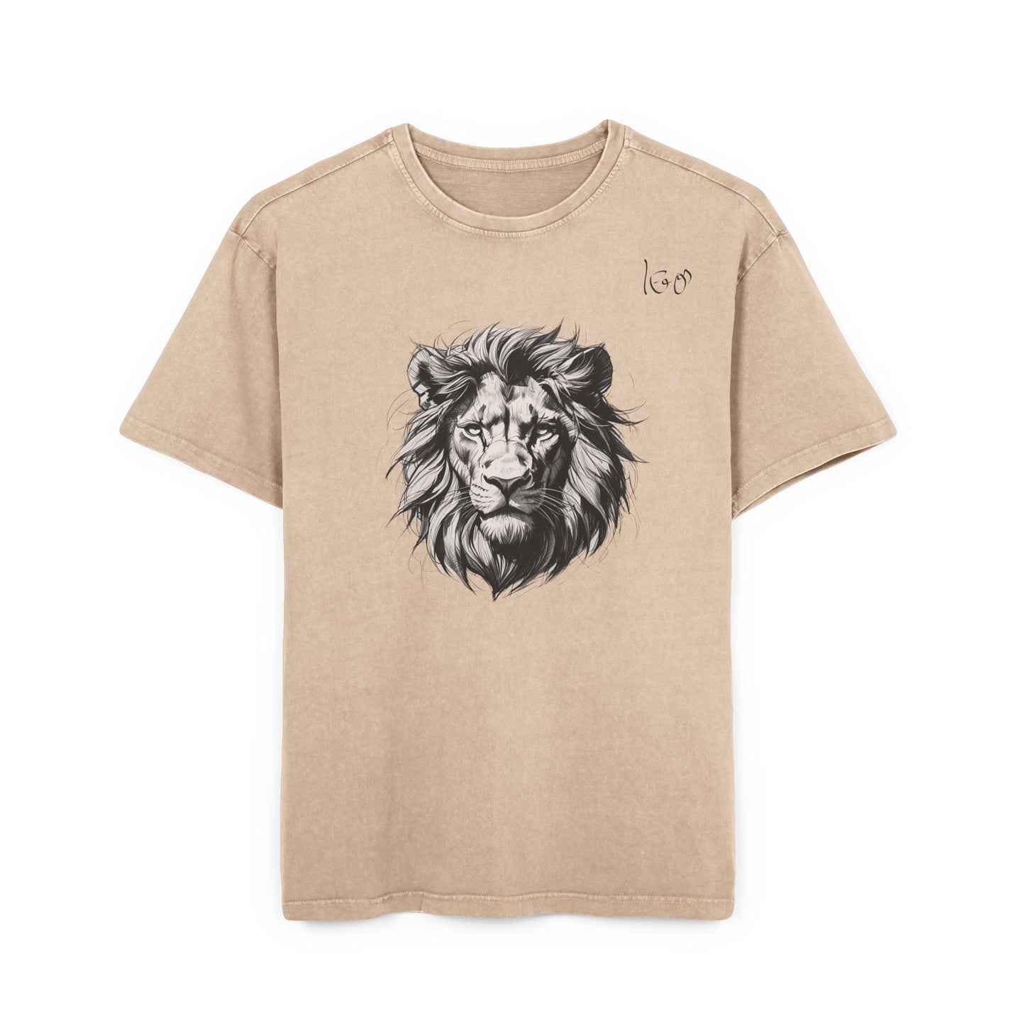 Leo Oversize Acid Washed T-Shirt