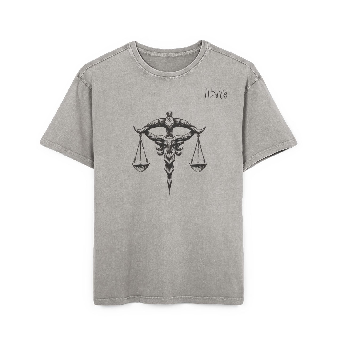 Libra Oversize Acid Washed T-Shirt