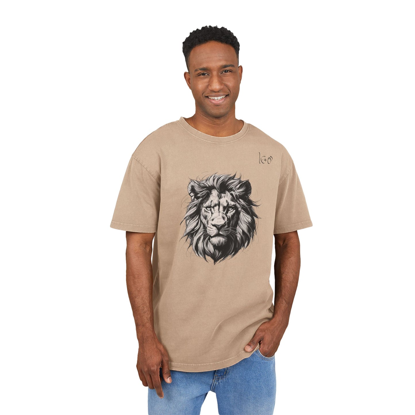Leo Oversize Acid Washed T-Shirt