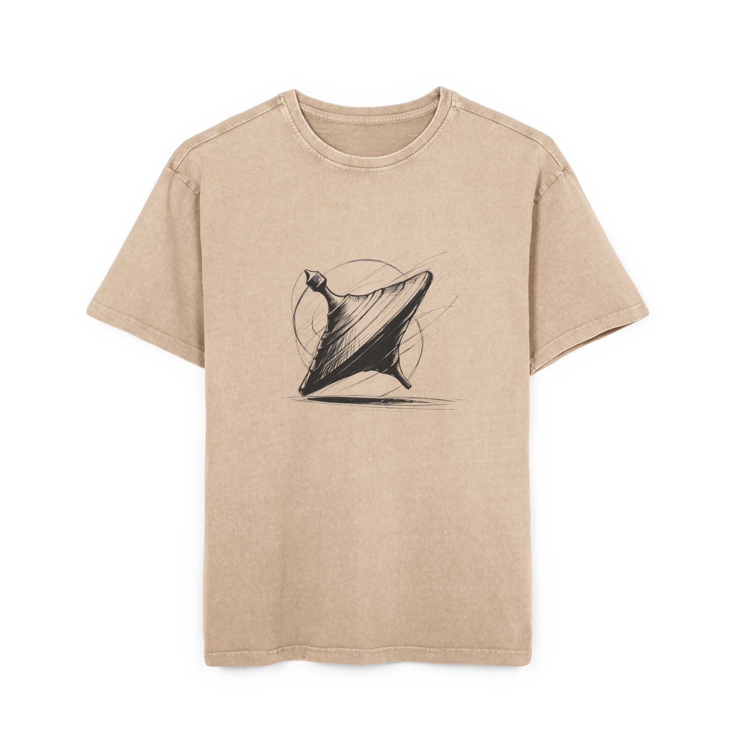 Spinning Top Oversized Acid Washed T-Shirt